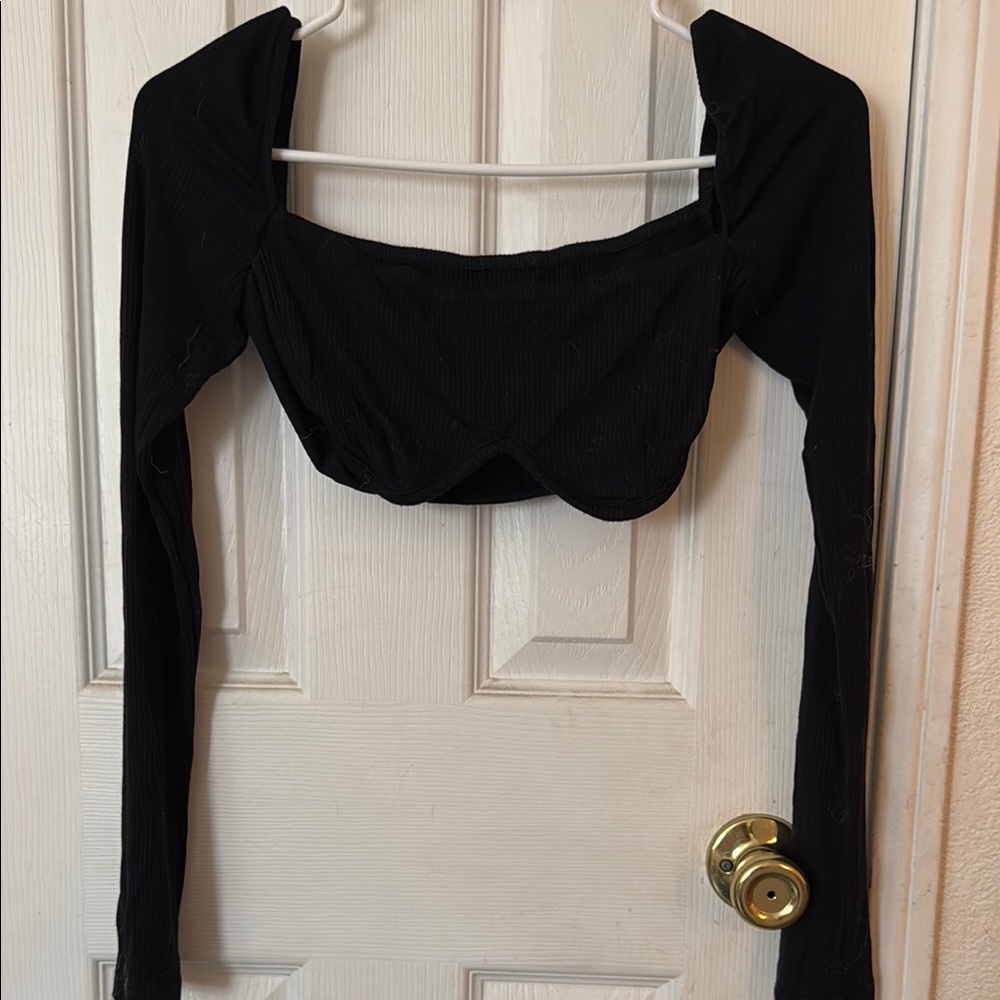 Black Long Sleeve Women's Top